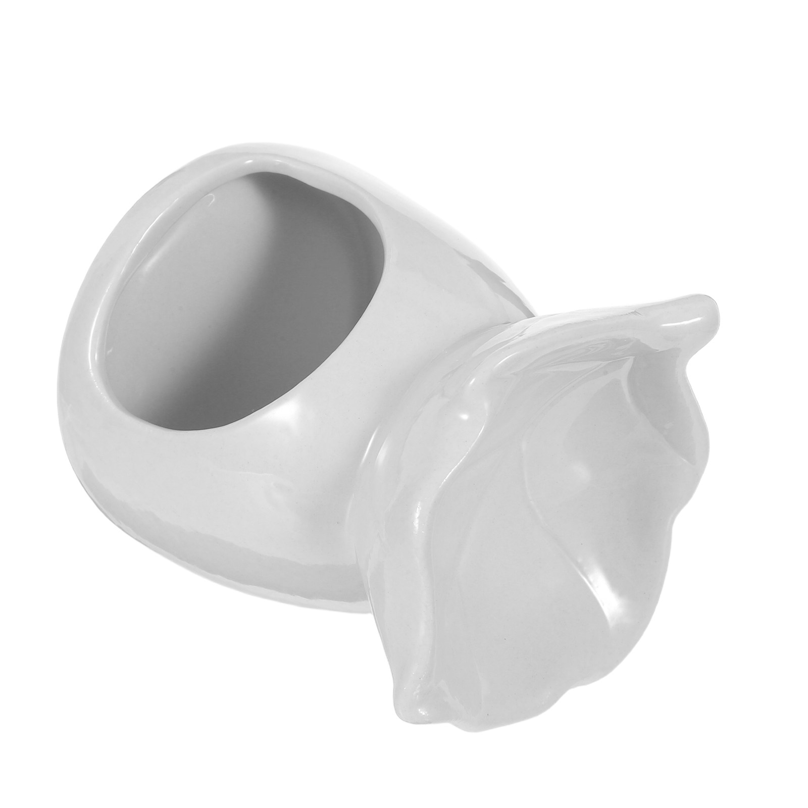 Home Fragrance Oils For Diffusers - Ceramic Holder Elegant Leaf-Shaped Tea Light