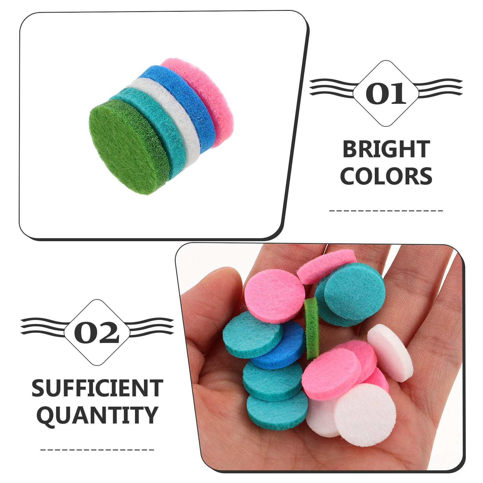 50Pcs Round Fragrance Pads Cot - đánh giá và giá Essential Oil Blend