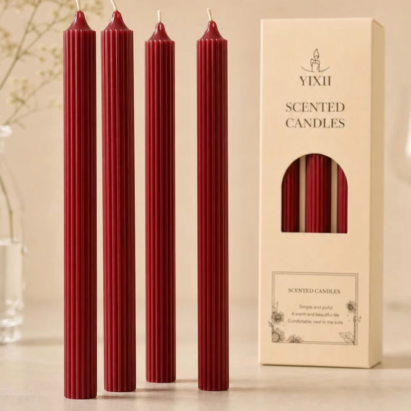 4pcs 25cm Wine Red Aromatherap - đánh giá và giá Home Fragrance Red Wine