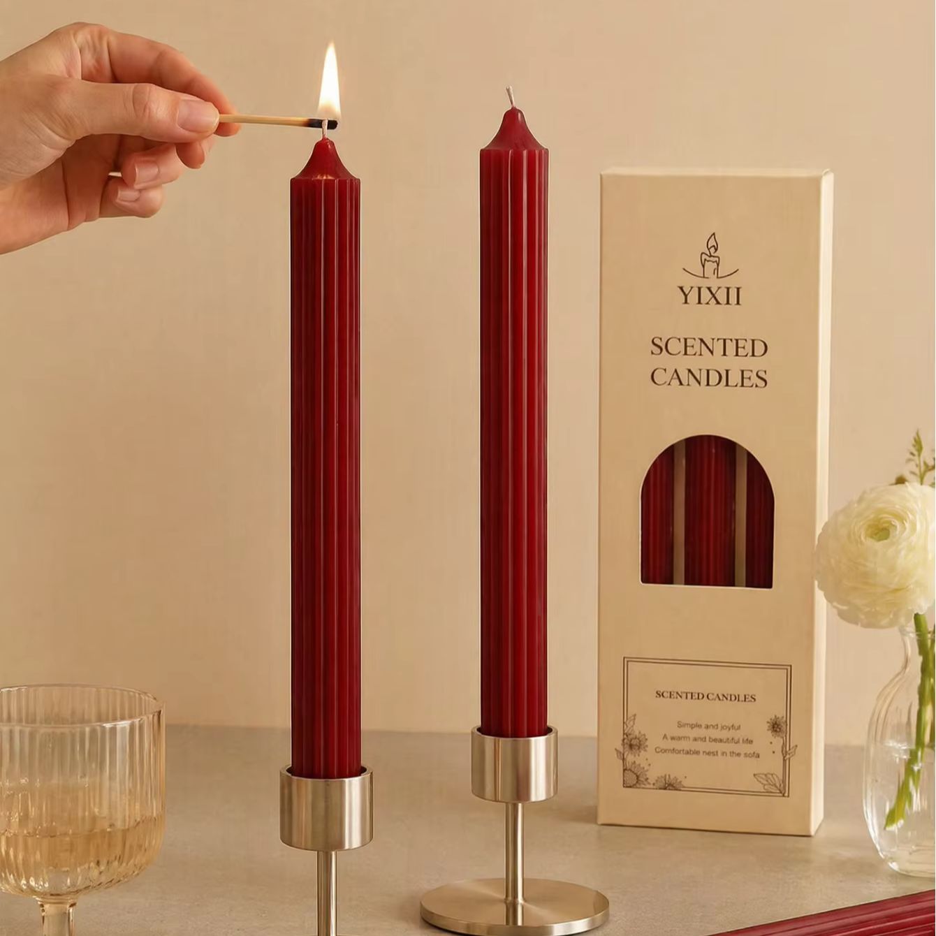 4pcs 25cm Wine Red Aromatherap - đánh giá và giá Home Fragrance Red Wine