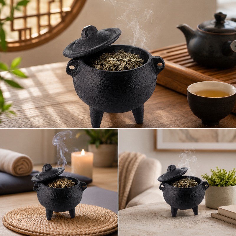 Retro Cast Iron Incense Burner - đánh giá và giá Home Fragrance Miniso